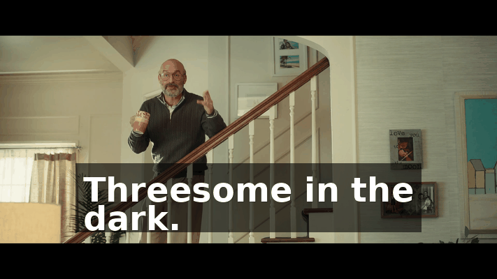Threesome in the dark.