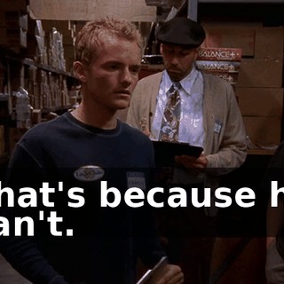 That's because he can't.