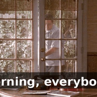 Morning, everybody.