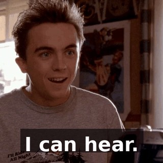 I can hear.