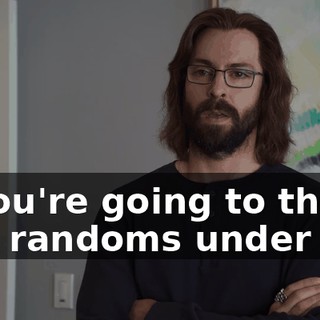 If you're going to throw five randoms under me,