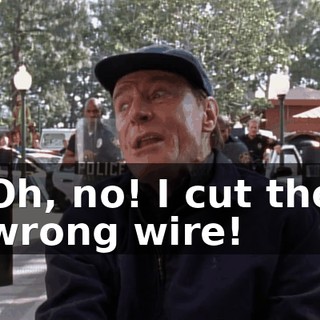 Oh, no! I cut the wrong wire!