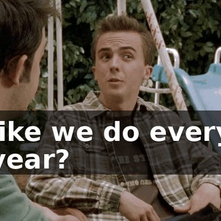 like we do every year?