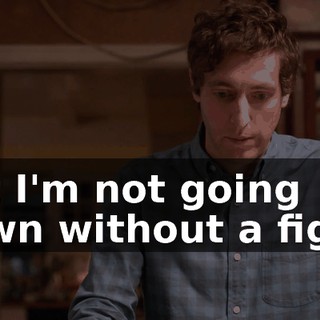 but I'm not going down without a fight.