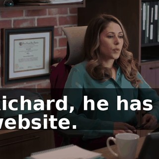 Richard, he has a website.