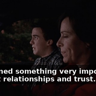 I learned something very important about relationships and trust.