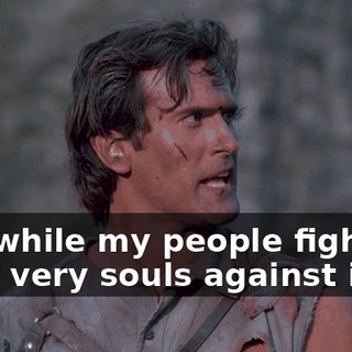 and while my people fight for their very souls against it,