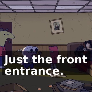 Just the front entrance.