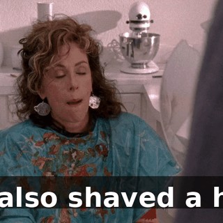 He also shaved a hole