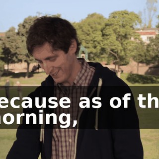 Because as of this morning,
