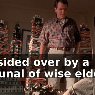 presided over by a tribunal of wise elders?