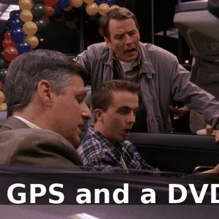 a GPS and a DVD.