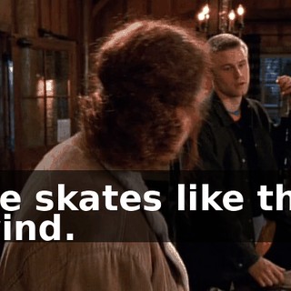 He skates like the wind.