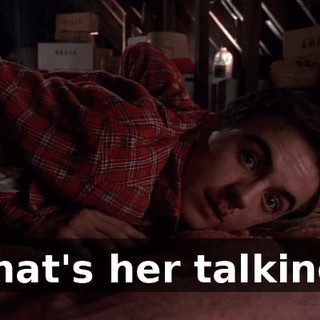 That's her talking.