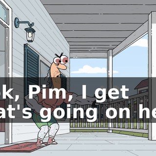 Look, Pim, I get what's going on here.