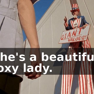 She's a beautiful, foxy lady.
