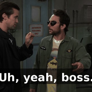 Uh, yeah, boss.