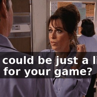 you could be just a little late for your game?
