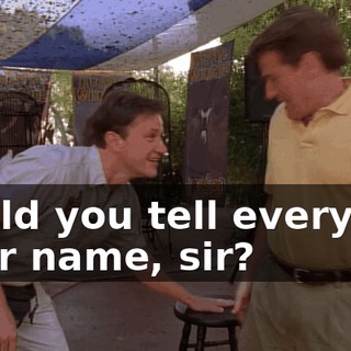 Could you tell everyone your name, sir?
