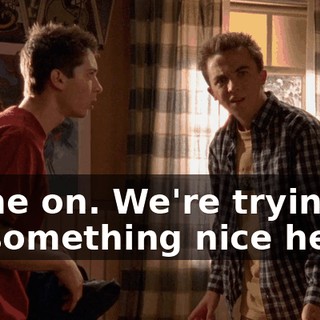 Come on. We're trying to do something nice here,