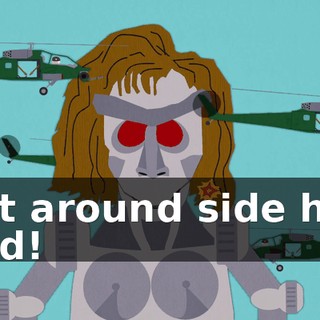 Get around side her, Ned!