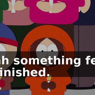 Yeah something feels unfinished.