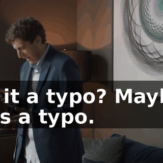 Is it a typo? Maybe it's a typo.
