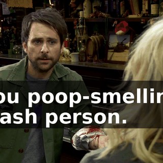 you poop-smelling trash person.