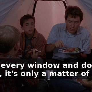 With every window and door open, it's only a matter of time.