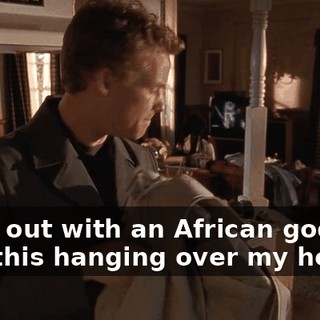 make out with an African goddess with this hanging over my head.