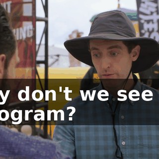 Why don't we see the hologram?