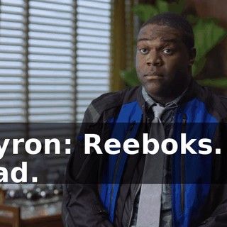 Chyron: Reeboks. He dead.