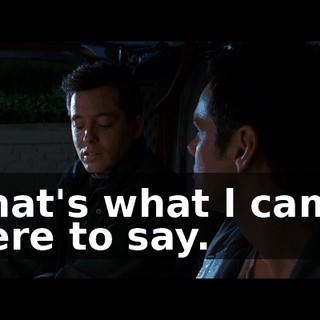 That's what l came here to say.