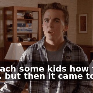 or teach some kids how to read, but then it came to me.