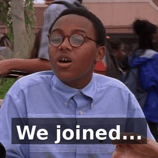We joined...