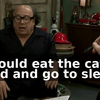 I would eat the cat food and go to sleep.