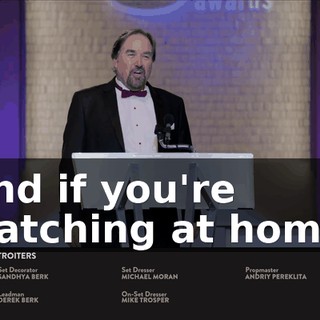 And if you're watching at home,