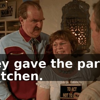 They gave the part to Gretchen.