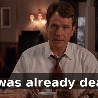 It was already dead.