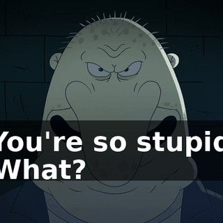 -You're so stupid. -What?