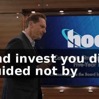 And invest you did, guided not by