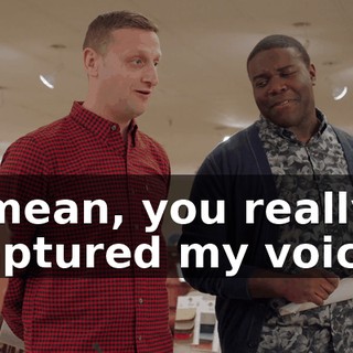 I mean, you really captured my voice.