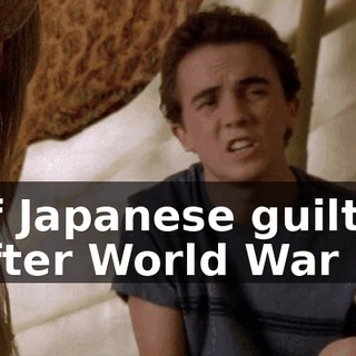 of Japanese guilt after World War II,