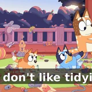 We don't like tidying.