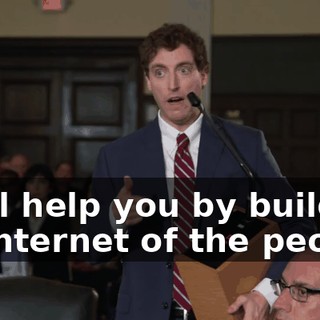 I will help you by building an internet of the people