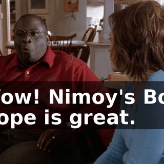 Wow! Nimoy's Bob Hope is great.