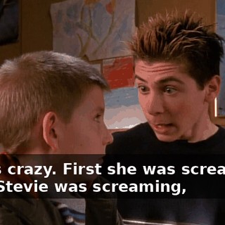 It was crazy. First she was screaming, then Stevie was screaming,