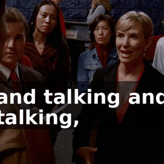 and talking and talking,