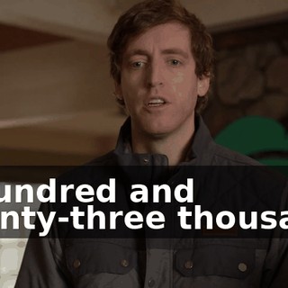 A hundred and twenty-three thousand,