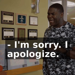 - I'm sorry. I apologize.
